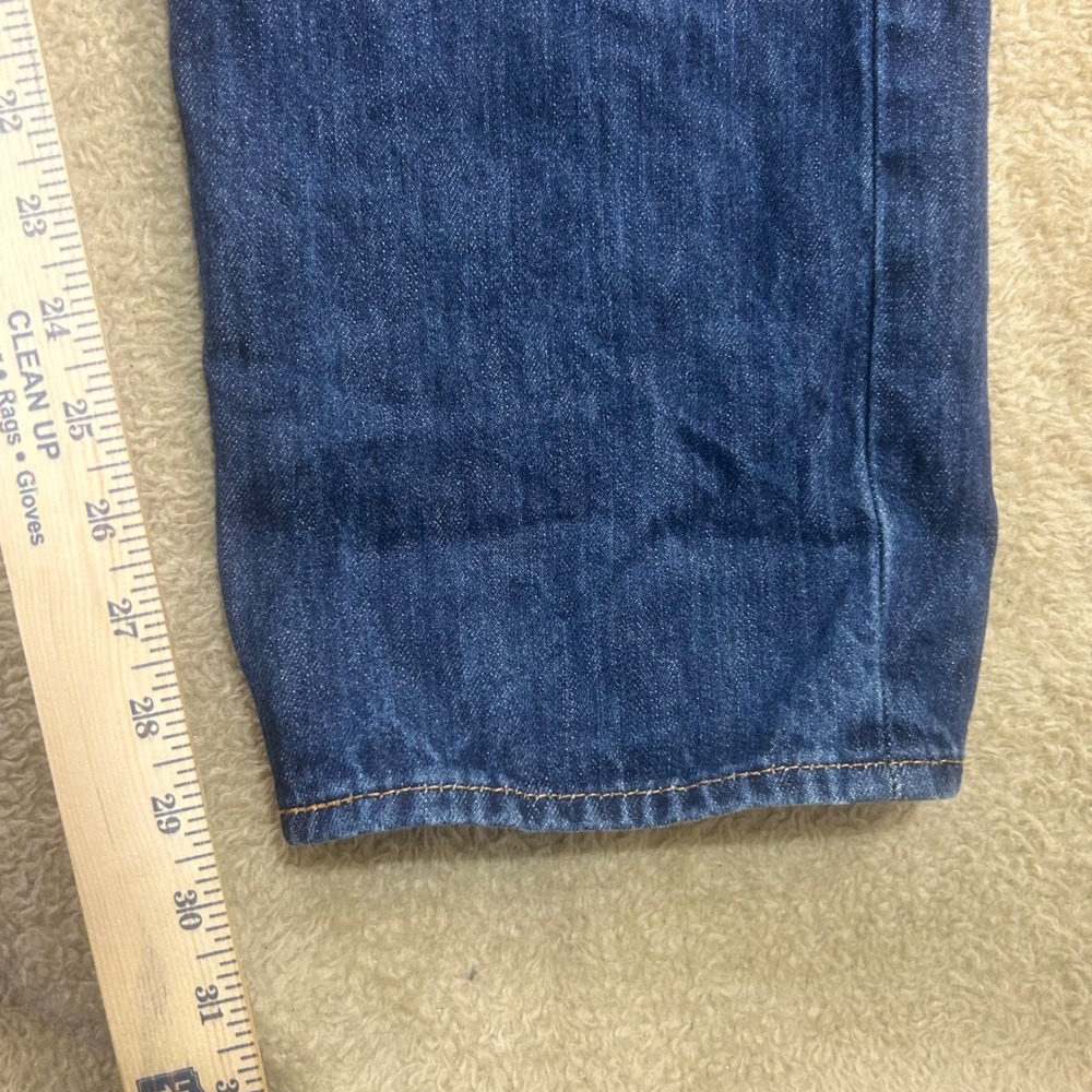 Levi Strauss 501 Original Fit Button Fly Jeans Dark Wash Mens W38 L32 - Picture 2 of 8